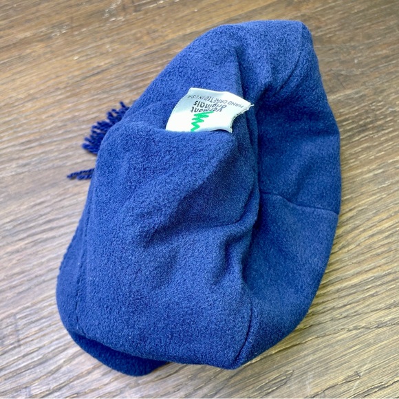 Vermont Originals Tonkawood Skier 100% Wool Hat Blue Fair Isle - Picture 4 of 5